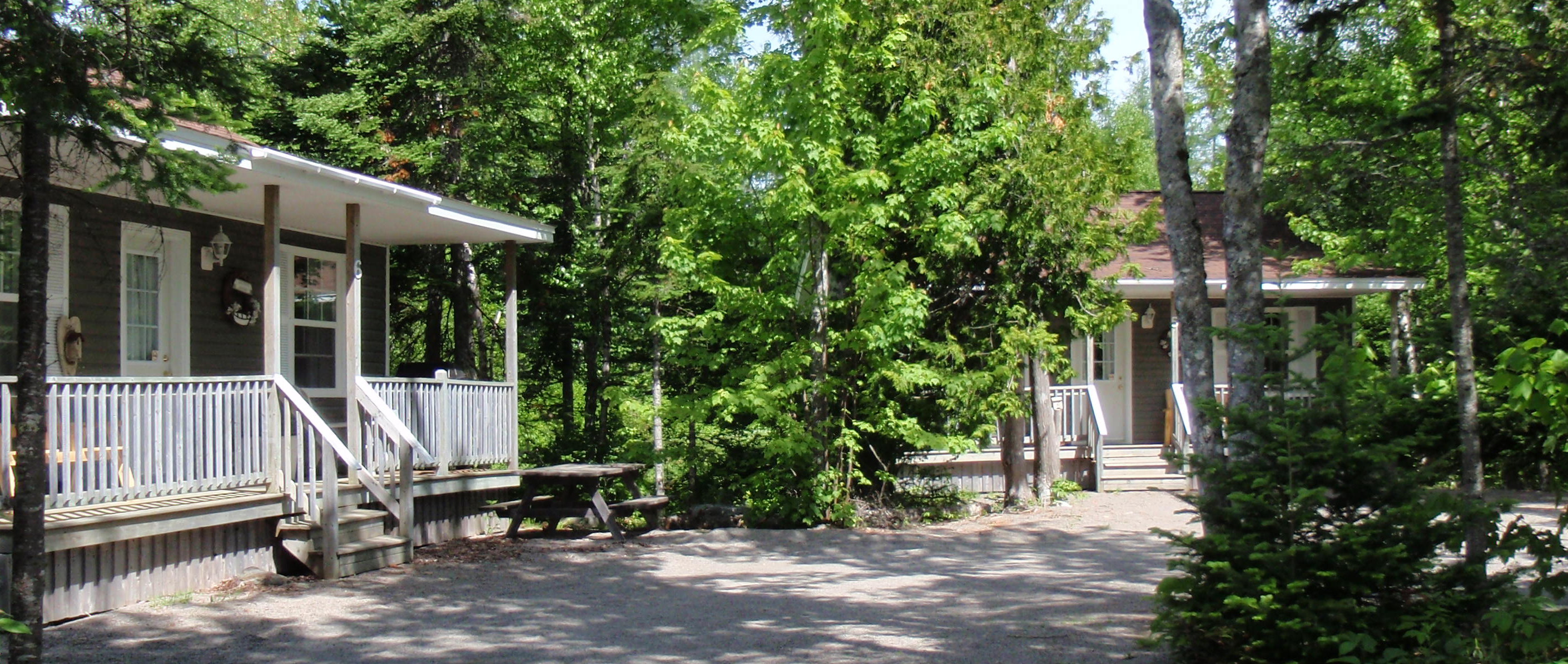 Beautiful accommodations on a private woodlot just 1km from the historic town of St Andrews by the Sea